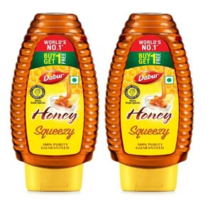 Dabur Honey - 800g (400g x 2, Buy 1 Get 1 Free) | 100% Pure | World's No.1 Honey Brand with No Sugar Adulteration | For Fitness & Health | Natural Immunity Booster | 100% Indigenous | Rich in Antioxidants & Minerals