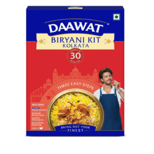 Daawat Biryani Kit Kolkata | Authentic Recipe | Ready in 30 min | Ready to Cook | 334gm