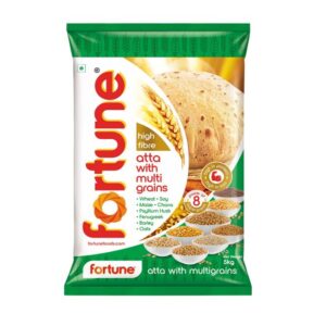 Fortune Multigrain Atta 5Kg I Power of 8 Supergrains | High in Protein & Iron | Soft & Healthy Rotis