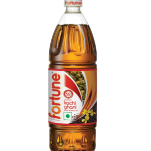 Fortune Premium Kachi Ghani Pure Mustard Oil, 910G PET Bottle (Weight May Vary)