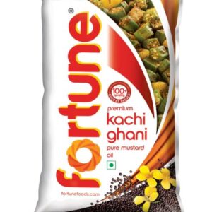Fortune Premium Kachi Ghani Pure Mustard Oil, 1 ltr pouch
