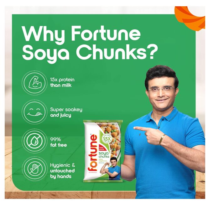 Fortune Soya Chunks, 15x more protein than milk, 1kg (Item weight may vary) - Image 2