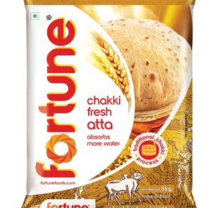 Fortune Chakki Fresh Atta, 5 kg, 100% Atta 0% Maida