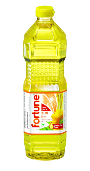 Fortune Sunlite Refined Sunflower Oil, Bottle 800gm (Weight May Vary)
