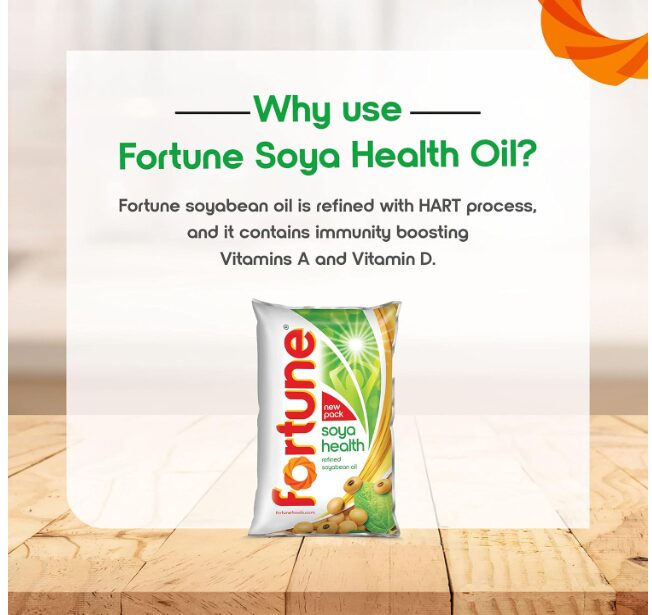 Fortune Soyabean Oil, 1L Pouch - Image 2