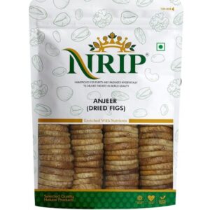 NRIP Premium Dried Afghani Anjeer 200g I Low in Fat | Dry Fruits in Fresh | Healthy Snacks I Rich Source of Vitamins Dietary Fiber | Dry Figs