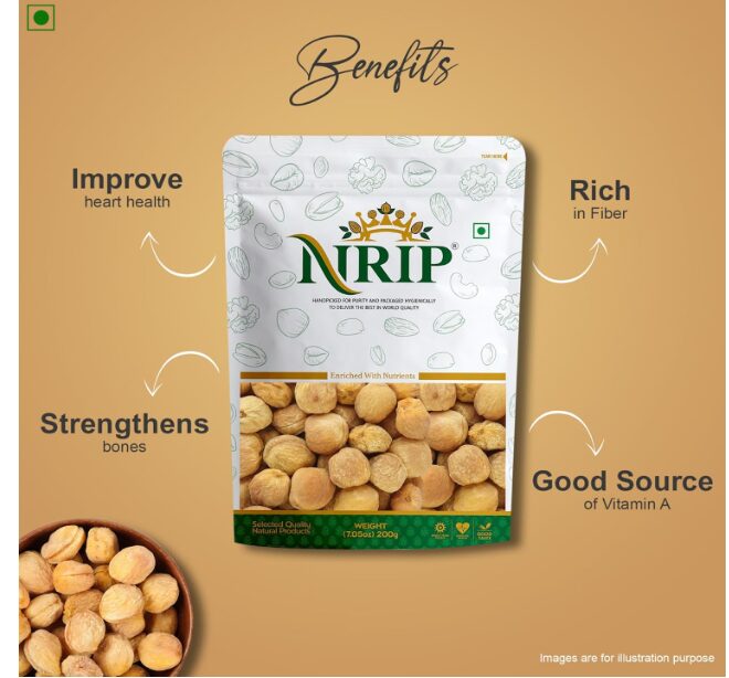 NRIP Premium Apricot Dried (Khumani) 200 Gm - Image 2