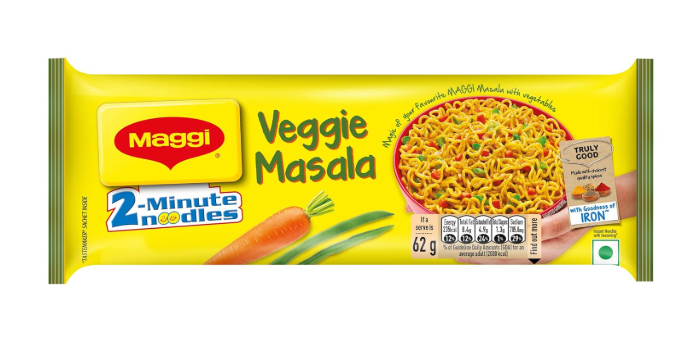 MAGGI 2-Minute Veggie Masala Noodles, 248Gram