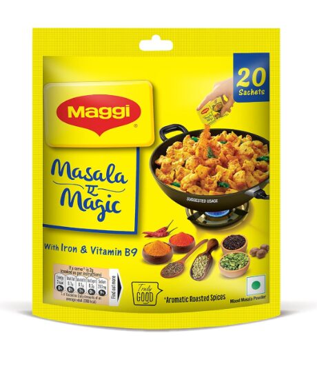 MAGGI Masala-ae-Magic Vegetable Masala, All in One | 120g Pouch (6g x 20 Sachets)