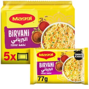Maggi 2 Minutes Biryani Noodles 77g (Pack of 5)