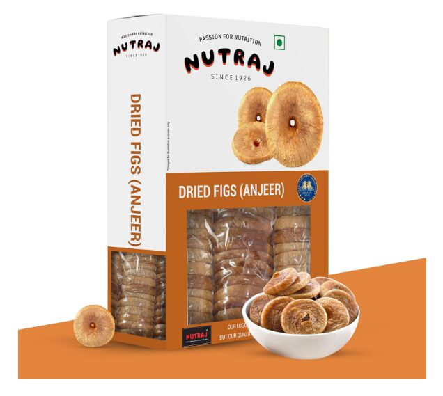 Nutraj Afghani Anjeer Dried 500g Pack | Figs | Dry Fruits | Nuts | Grocery Items
