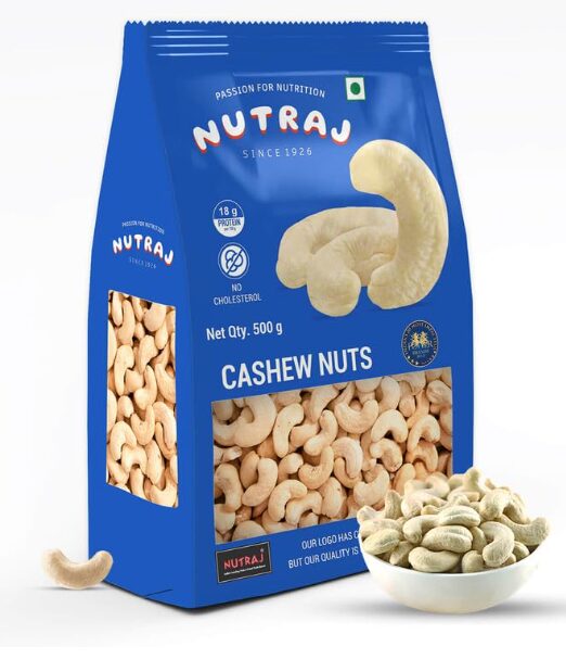 Nutraj Dry Fruits Combo 1.5kg - Almond, Cashew & Round Raisin (Each 500g) | Dry Fruits | Badam Giri | Kishmish | Kaju | Pack of 3 - Image 3