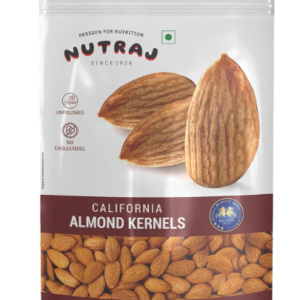 Nutraj Raw California Almonds 250g Pouch | Badam | Dry Fruits