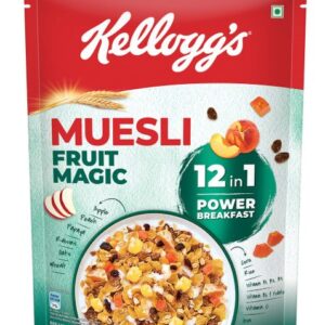 Kellogg's Muesli Fruit Magic | 12 In 1 Power Breakfast | No Maida| No Palm Oil | India's No 1 Muesli | 500g