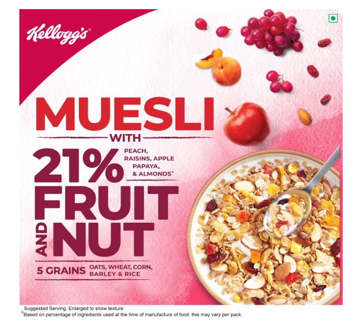 Kellogg's Muesli - Fruit & Nut, 160g