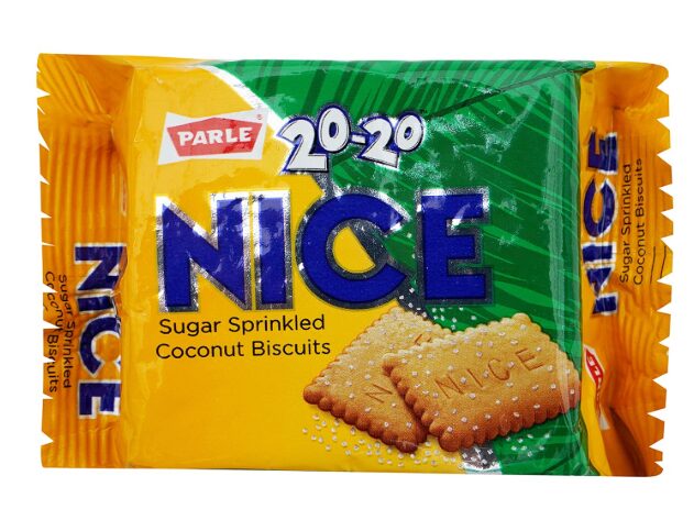 Parle 20-20 Nice Sugar Sprinkled Biscuits, 56.25 + 12.5g Extra= 68.75g Pack