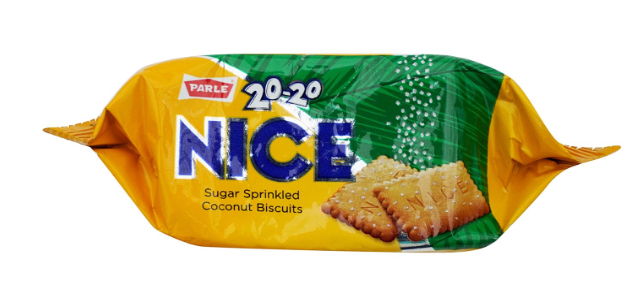 Parle 20-20 Nice Sugar Sprinkled Biscuits, 56.25 + 12.5g Extra= 68.75g Pack - Image 2