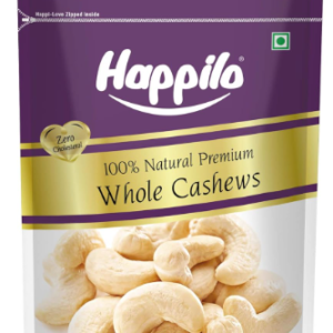 Happilo Premium Natural Whole Cashews 200g Value Pack | Dry Fruits, Kaju, Healthy Snacks | Unsalted Cashew Nuts | Crunchy, Nutritious & Delicious Nuts | Rich in Protein, Magnesium & Phosphorus