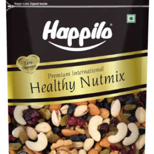 Happilo Premium International Healthy Nutmix, 200g | 7 Superfoods in 1 Mixes | Dry Fruits Contains Almonds, Cashews, Walnuts, Pistachios, Cranberries, Green & Black Raisins