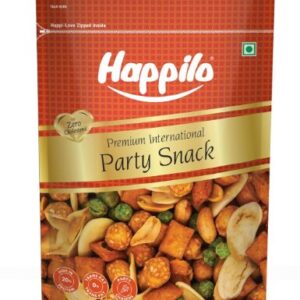 Happilo Party Snack 160g, Peanuts, Green Peas, Broad Beans, Crunchy and Flavorful, On-the-Go Snack
