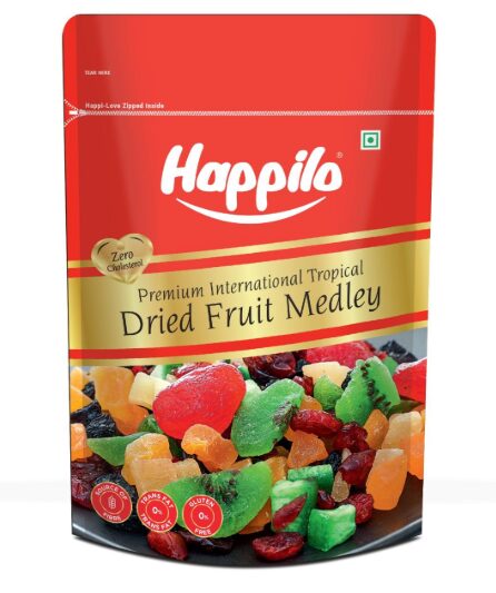 Happilo Premium International Dried Tropical Fruit Medley 200g | Healthy Snacks, Dry fruits|Wholesome & Vitamin Rich Healthy Snack | No Artificial Colors | No Preservatives