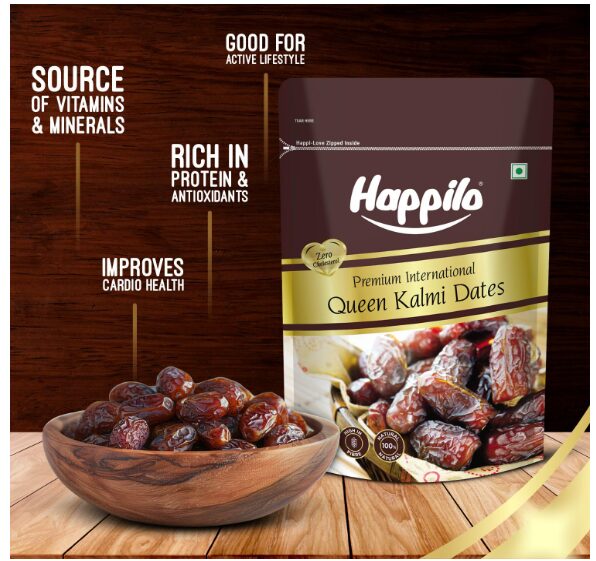 Happilo Premium International Queen Kalmi Dates 1000g (1375) - Image 2