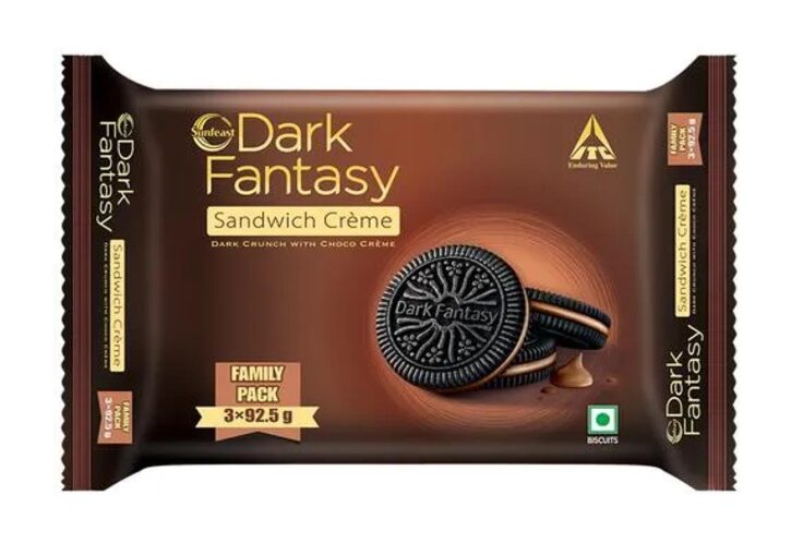 Sunfeast Dark Fantasy Dark Choco Cream Sandwich Biscuits, 277.5g