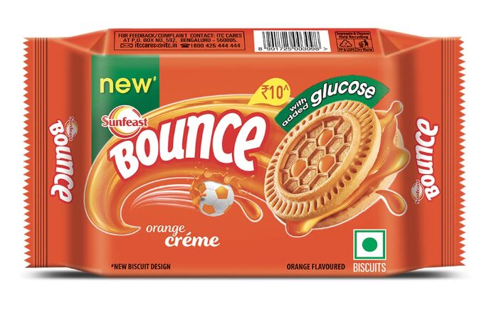 Sunfeast Bounce Cream Tangy Orange 50g ( Weight May Vary )