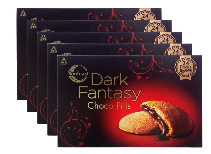 More Combo - Sunfeast Dark Fantasy Biscuits - Choco Fills, 300g (Pack of 5) Promo Pack