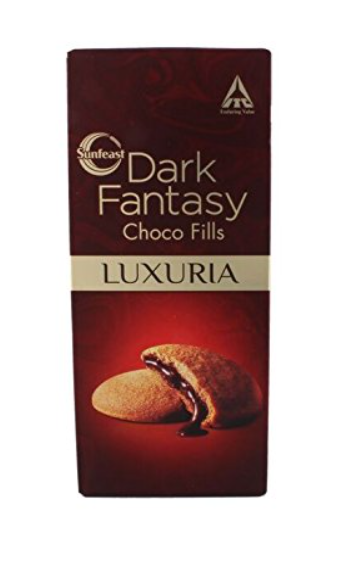 Sunfeast Dark Fantasy Biscuits - Choco Fills Luxuria, 150g Carton