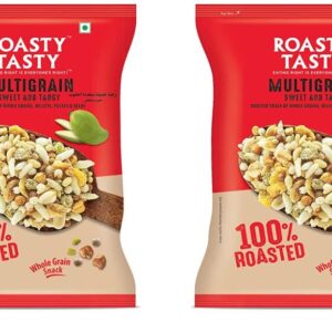 Roasty Tasty Multigrain Mix Sweet & Tangy 400G (200G X 2 Packs)|Healthy Snacks Without Palm Oil|Roasted Namkeen - Cholesterol Free|Transfat Free|Made With Pearl Millet Bajra Flakes - Millet Namkeen