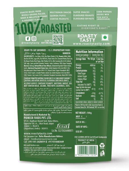 Roasty Tasty Roasted Sweet N Sour Mixture Khatta Meetha Namkeen Indian Snacks, 800 GM (Pack of 8, 100gm Each) - Image 2