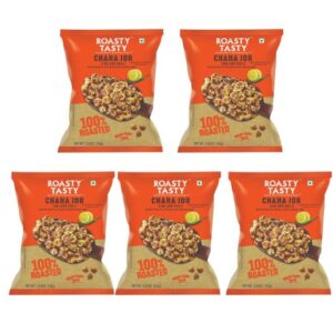 Roasty Tasty Roasted Chana Jor Lime & Spicy Indian Snacks- 750G Value Pack| No Msg| Zero Cholesterol & Trans Fat| Diet Namkeen| Gluten Free| Ready-To-Eat| High In Protein| Export Quality| Healthy Snacks