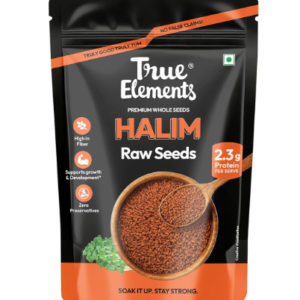 True Elements Halim Seeds 500g - Aliv Seeds | High in Fibre and Omega -3 | Garden Cress Seeds | Haleem Seed | Immunity Booster Superfood