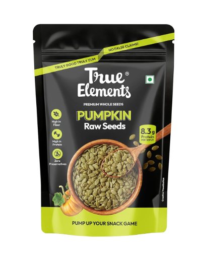 True Elements Pumpkin Seeds 1kg - Immunity Booster Seeds for Eating | Protein Rich Seeds for eating | Healthy Diet Snacks