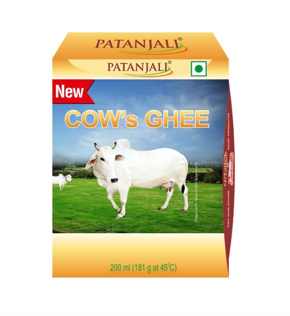 Patanjali Pure Danedar Cow Ghee with Rich Aroma, Natural & Healthy, 200ml