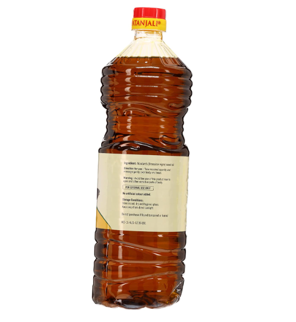 Patanjali Cooking Oil - Mustard, 1L - Image 2
