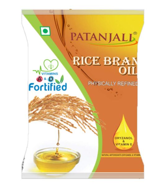 Patanjali Fortified Rice Bran Oil, 1 L