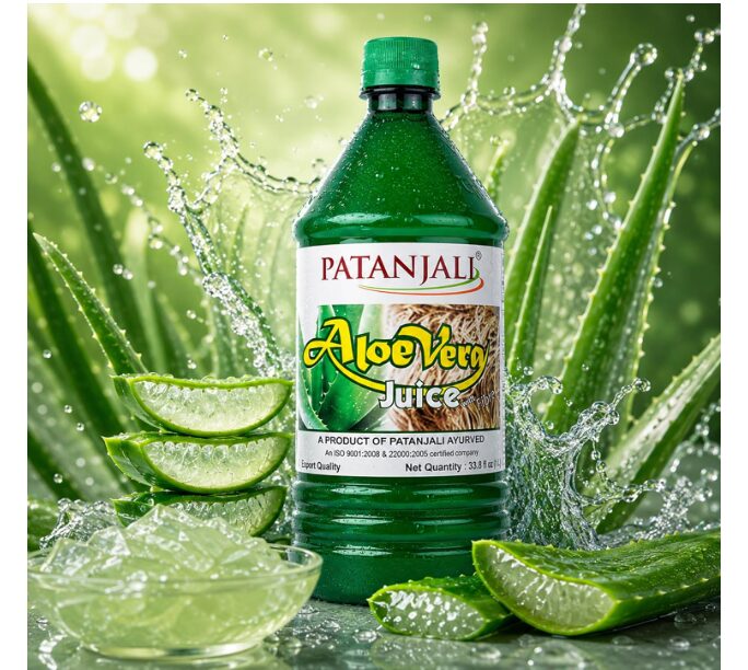 Patanjali Aloevera Fibre Juice, 1L - Image 2