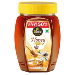 DiSano Honey 500g, Pure with No Sugar Added, Natural Immunity Booster, For Fitness & Health, Rich in Antioxidants & Minerals