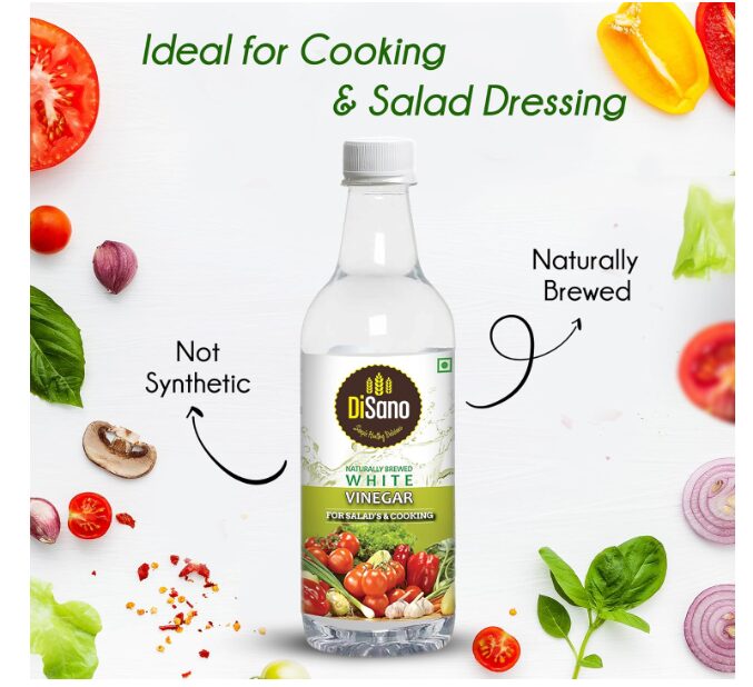DiSano Naturally Brewed White Vinegar Bottle, 500 ml