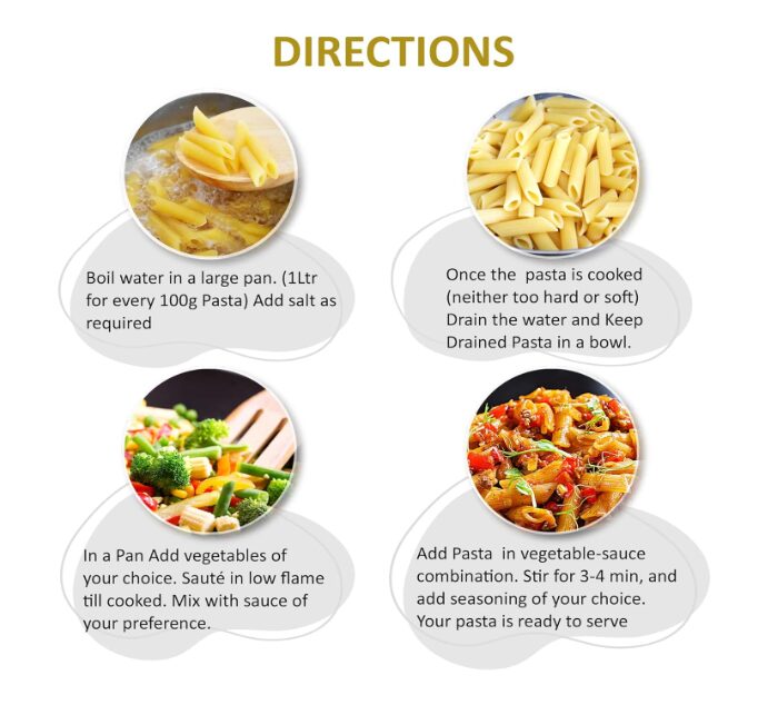 DiSano Farfalle Pasta 500g, Healthy Pasta, Made with 100% Durum Wheat Semolina, 100% Suji, No Maida, Source of Protein & Fibre, Non-Sticky - Image 2