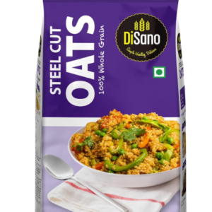 DiSano Steel Cut Oats 1kg, High Fibre, Wholegrain, For Weight Management, Preservative Free, Source of Protein