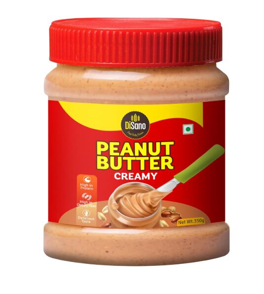 DiSano Peanut Butter, Creamy, 25% Protein with Vitamins & Minerals, 350g
