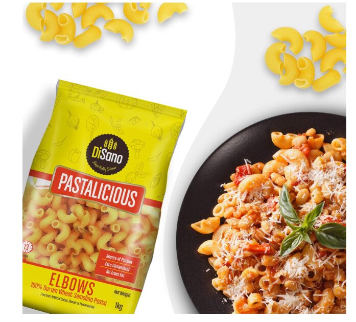 Disano Pastalicious 100% Durum Wheat Macroni Pasta, Elbow, 1Kg & Pastalicious 100% Durum Wheat Penne Pasta, 1Kg - Image 2