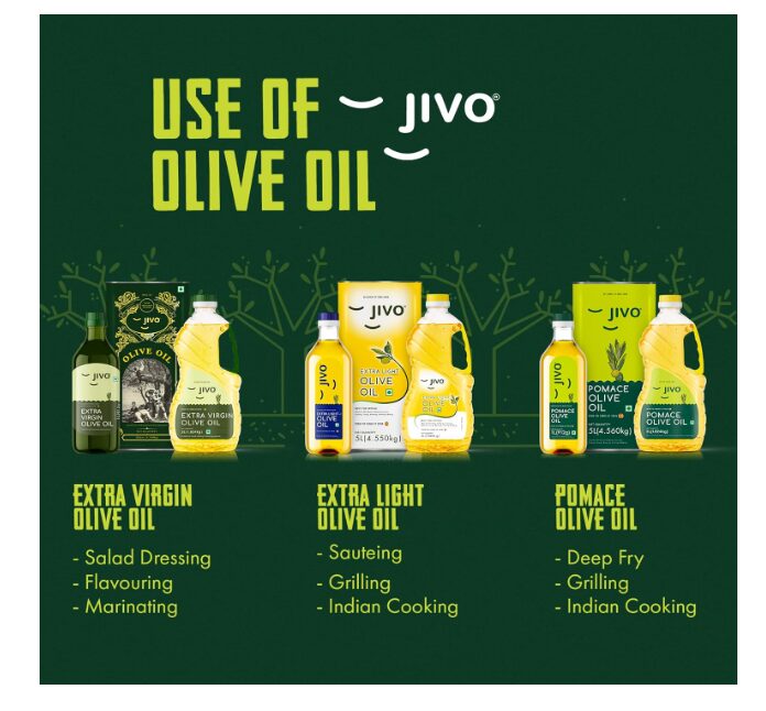 Jivo Pomace Cooking Olive Oil Pack of 6 Litres (5L Tin with 1L Pet Bottle) | Ideal for Roasting, Frying, Baking All type of Cuisines| Healthy Cooking Oil for Daily use | - Image 2
