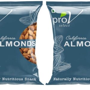 ProV Select California Almonds | Whole Raw Almonds | High Protein, Vitamin E & Antioxidants | No Mixing, No Middlemen | 200 g (Pack of 2)