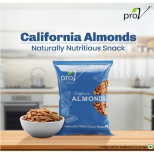 ProV Select California Almonds | Whole Raw Almonds | High Protein, Vitamin E & Antioxidants | No Mixing, No Middlemen | 200 g