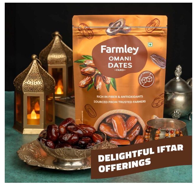 Farmley Omani Fard Fresh Dates/Khajur, 400 Gm,Each | Healthy Snacks, Rich In Fibre, Naturally Sweet, Naturally Low-Fat Food Pack Of 2 - Image 2