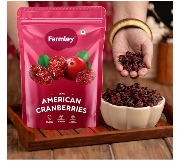 Farmley Dried Cranberry I 400 Gram I Dried Fruit, Berries, High Nutrient And Antioxidant No Added Preservatives - Pack Of 2 of 200gm - Image 2